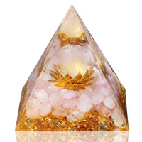 Thumbnail for Handmade Rose Quartz Orgonite Pyramid
