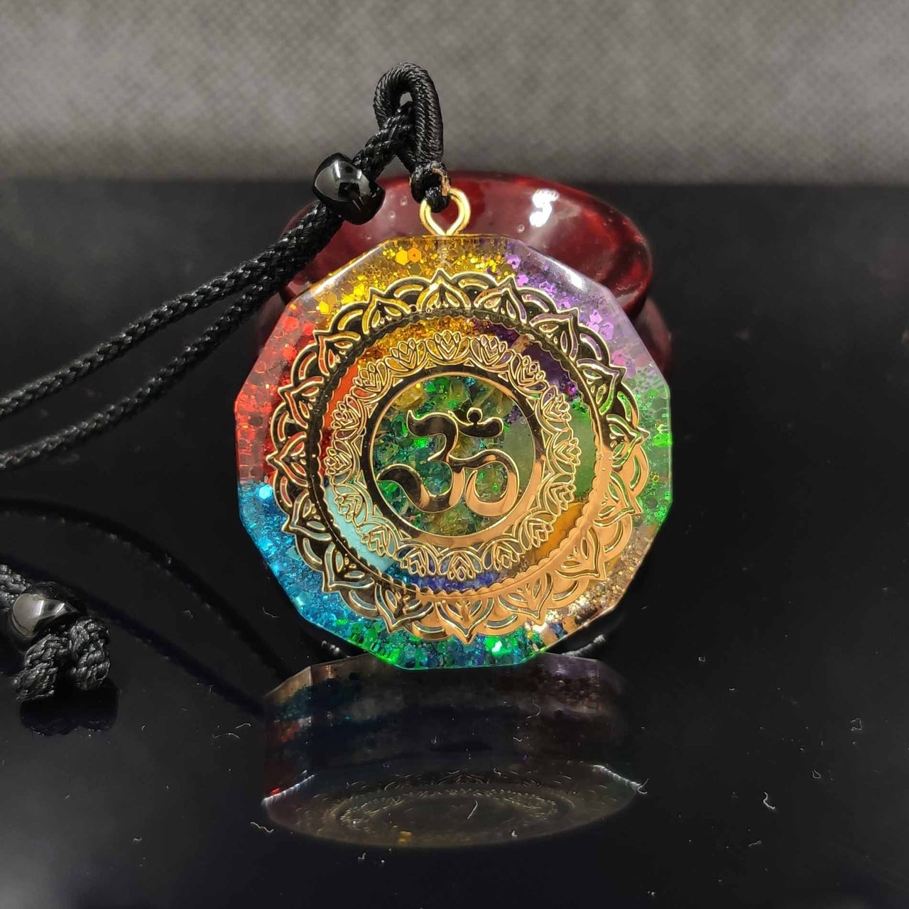 Healing ORGONITE & OM Pendant Necklace