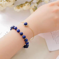 Thumbnail for Stainless Steel & High Quality 8mm Natural Gemstone 2 pc Bracelet Set