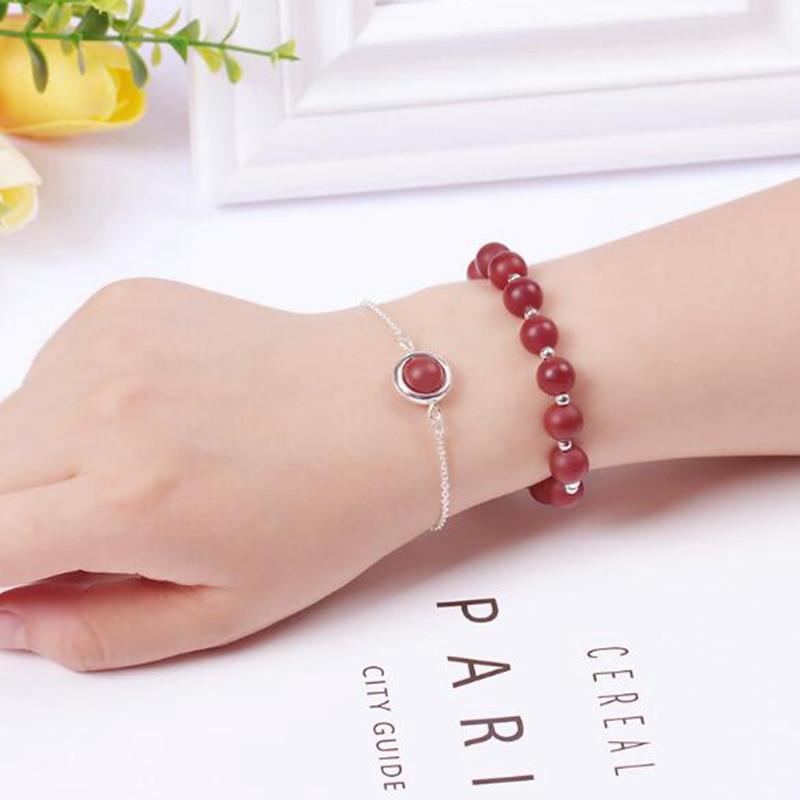 Stainless Steel & High Quality 8mm Natural Gemstone 2 pc Bracelet Set