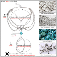 Thumbnail for Hollow Turquoise Anklet