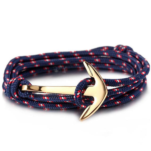 Nautical Style Anchor Rope Friendship Bracelet