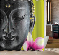 Thumbnail for Buddha and Lotus Flower Shower Curtain