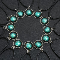 Thumbnail for 12 constellation Glass Pendant Necklace YourSoulPlace