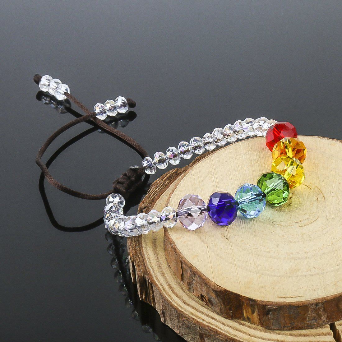 Sparkling 7 Chakra  Crystal Bracelet