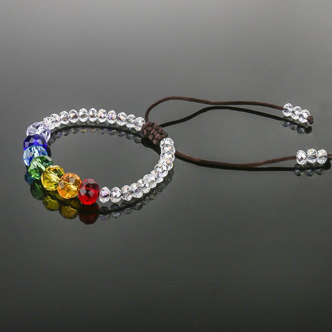 Sparkling 7 Chakra  Crystal Bracelet