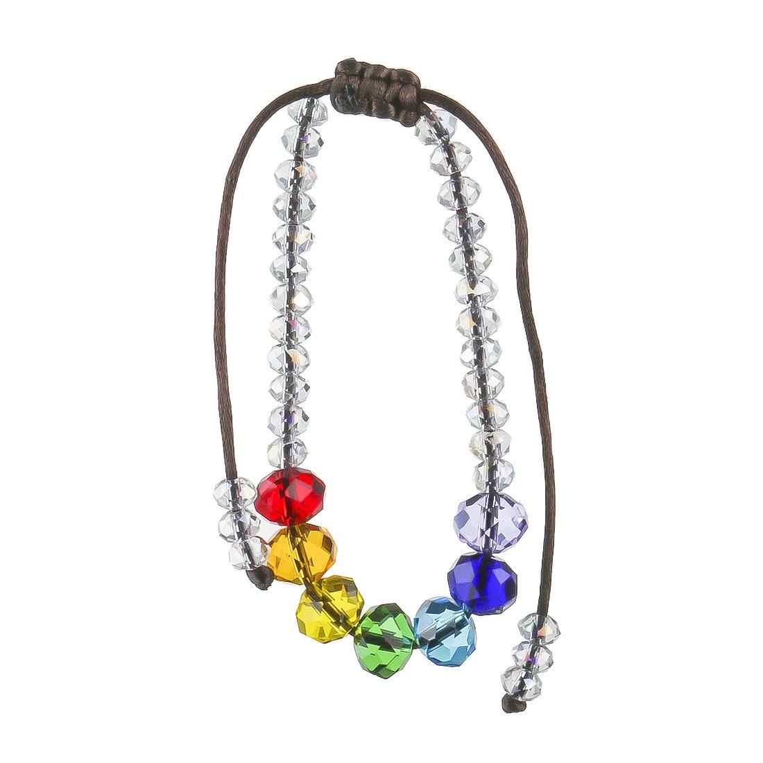 Sparkling 7 Chakra  Crystal Bracelet