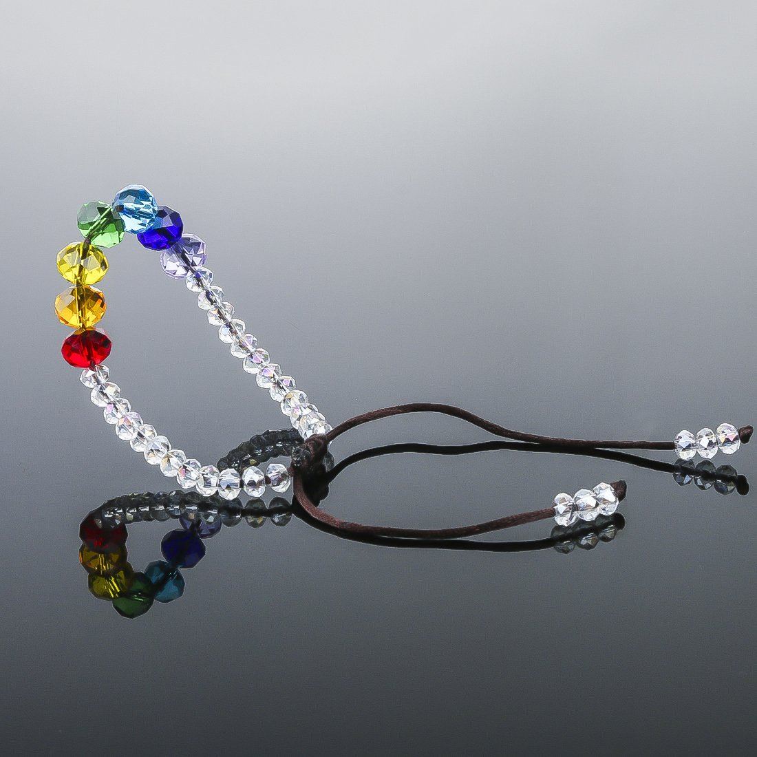 Sparkling 7 Chakra  Crystal Bracelet