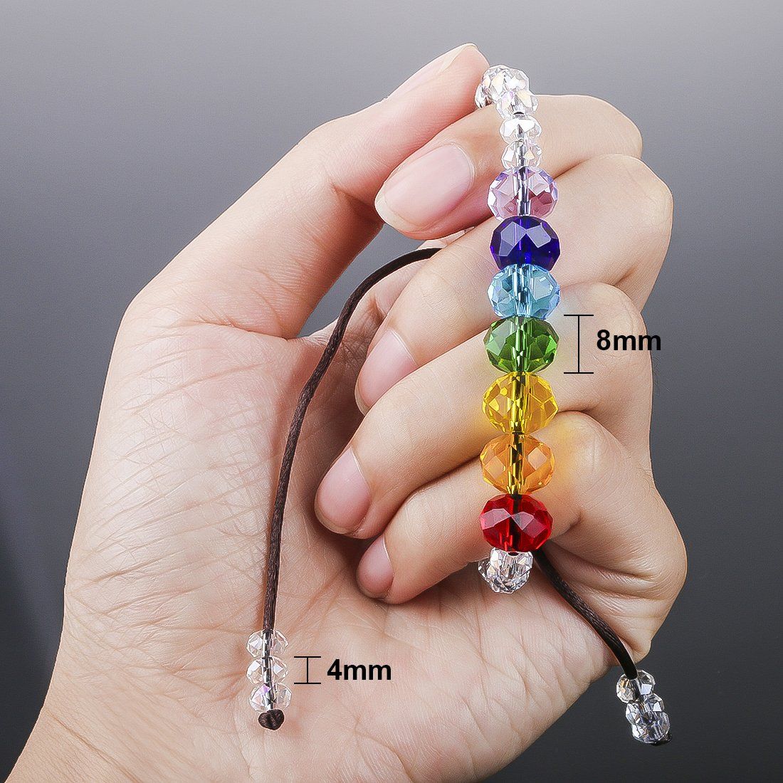 Sparkling 7 Chakra  Crystal Bracelet