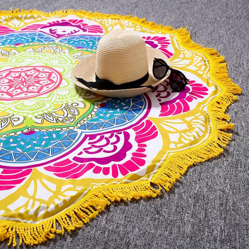 Bright and Colorful BOHO Indian-Style Mandala Tapestry