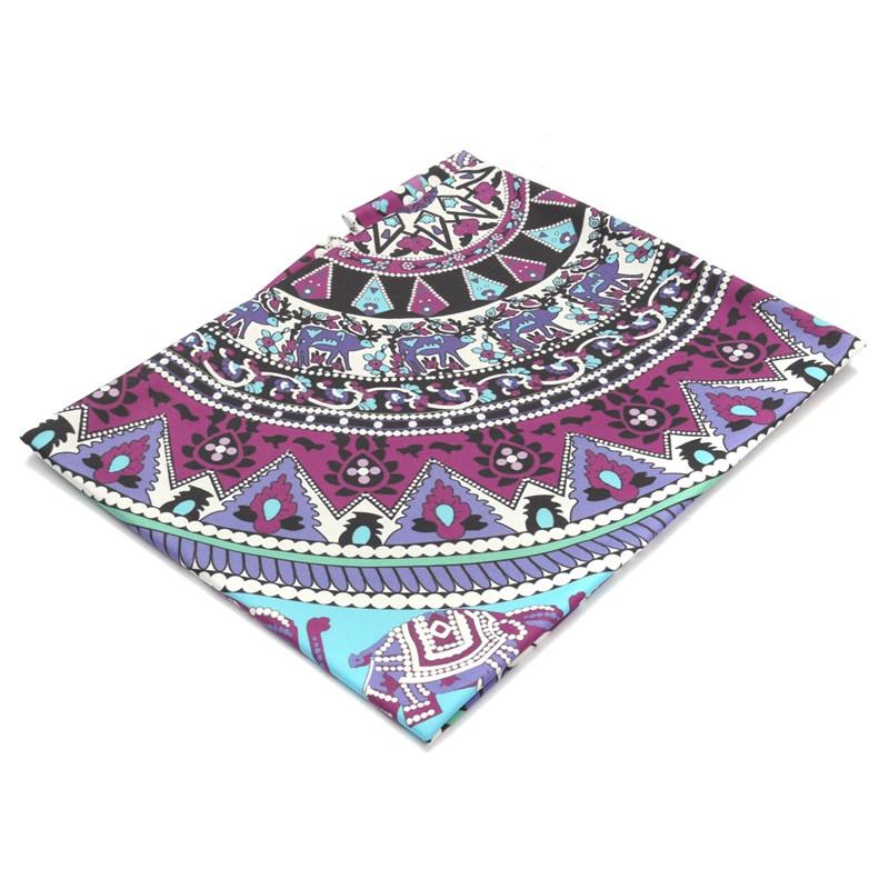 Indian Elephant Beach Yoga Mandala Tapestry