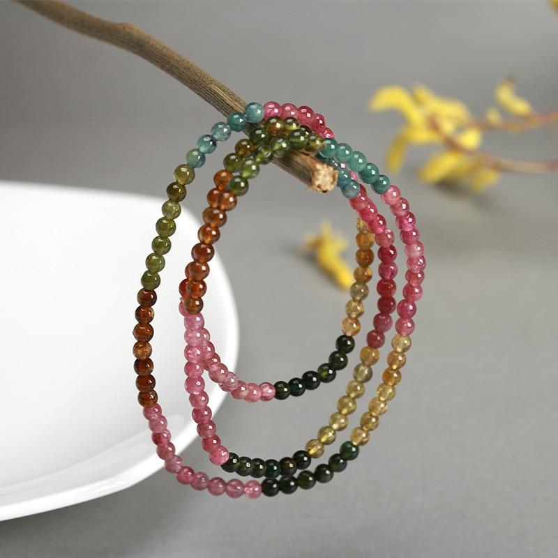 Natural Tourmaline Bead BALANCING Wrap Bracelet