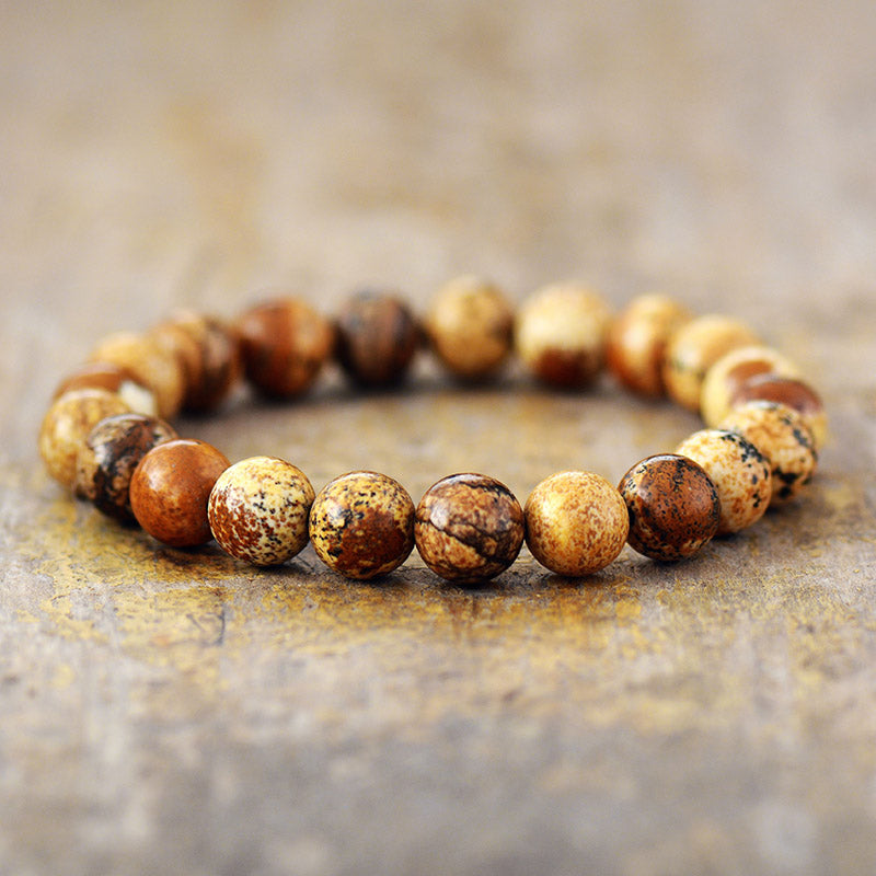 Jasper & Carnelian Mala Bead Bracelets