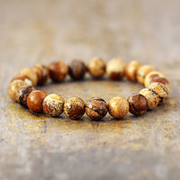 Thumbnail for Jasper & Carnelian Mala Bead Bracelets