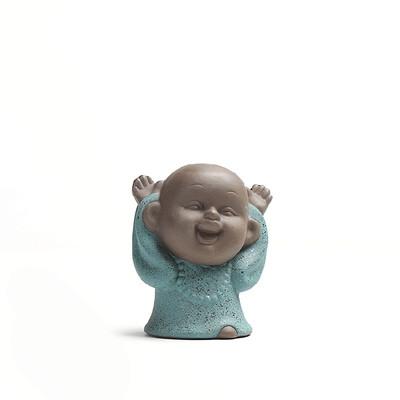 Monk Babies Ceramic Tea Pet Figurine