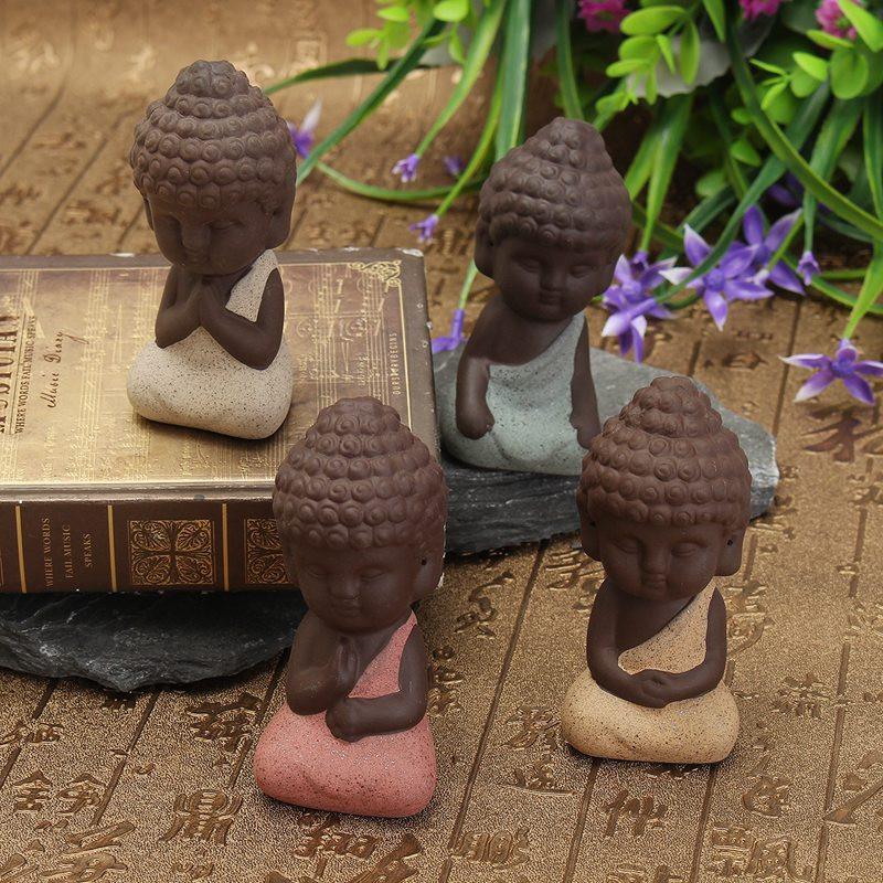 Little Handcrafted Ceramic Tea Pet Buddha