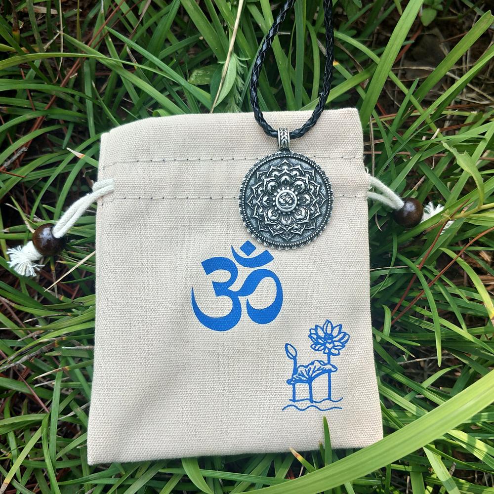 Tibet Spiritual Lotus Flower Mandala Necklace