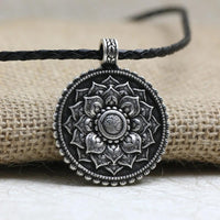 Thumbnail for Tibet Spiritual Lotus Flower Mandala Necklace