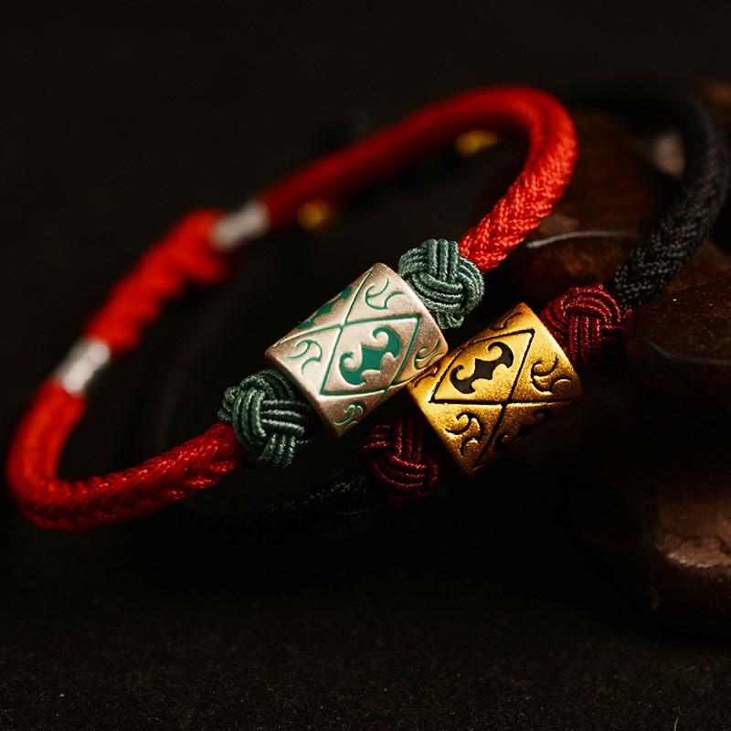 Hand Knitted  Good Luck  Charm Bracelet