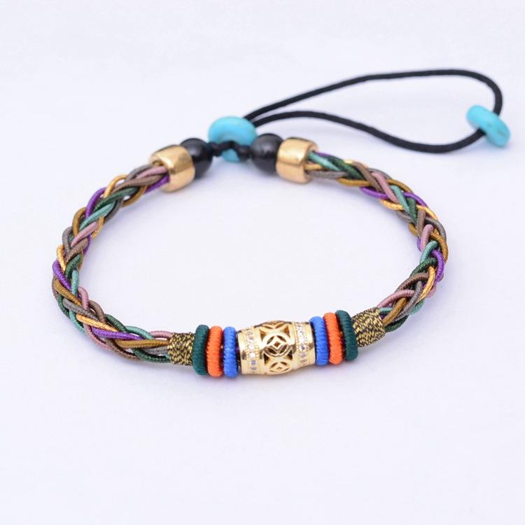 Good Luck Eight strand Retro  Sai Sin Totem Bracelet