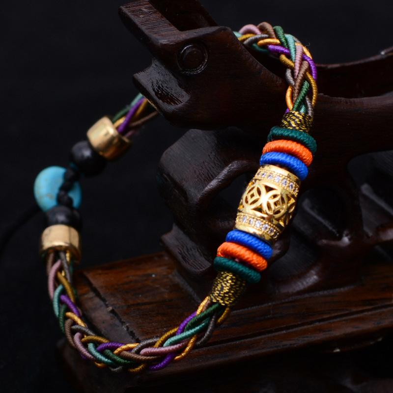 Good Luck Eight strand Retro  Sai Sin Totem Bracelet