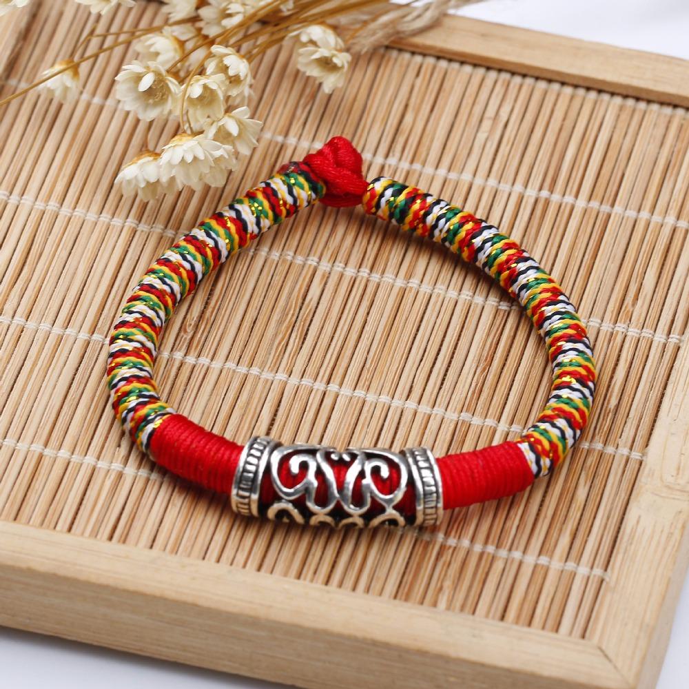 Hand Woven Tibetan Lucky Red Rope Bracelet