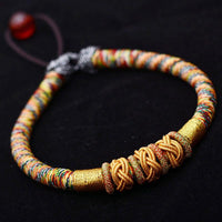 Thumbnail for Tibetan Multi Colored Braided Rope Bracelet