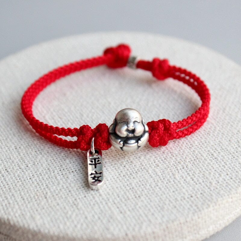 Red Rope Buddha Charm: Experience Luck and Good Fortune-All wrist sizes