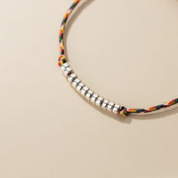 Thumbnail for Ethnic Tibetan Multi String & 'Silver 12' Good Fortune bracelet