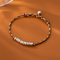 Thumbnail for Ethnic Tibetan Multi String & 'Silver 12' Good Fortune bracelet