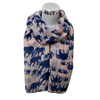 Thumbnail for Elephant Print Voile Scarf