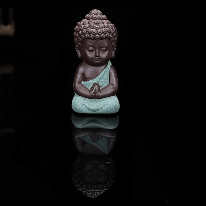 Little Handcrafted Ceramic Tea Pet Buddha