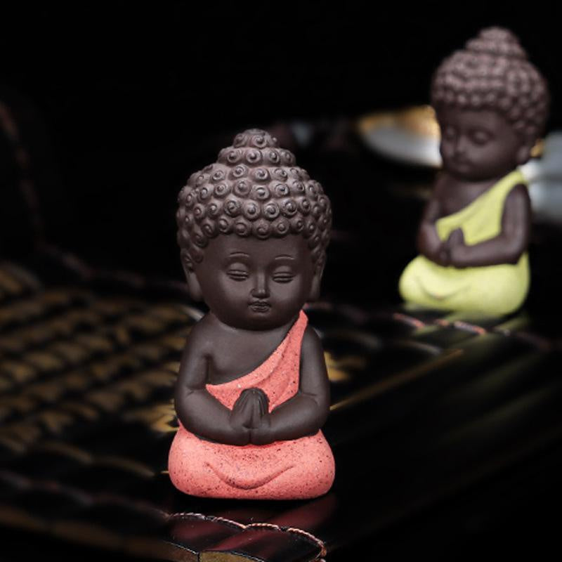 Little Handcrafted Ceramic Tea Pet Buddha