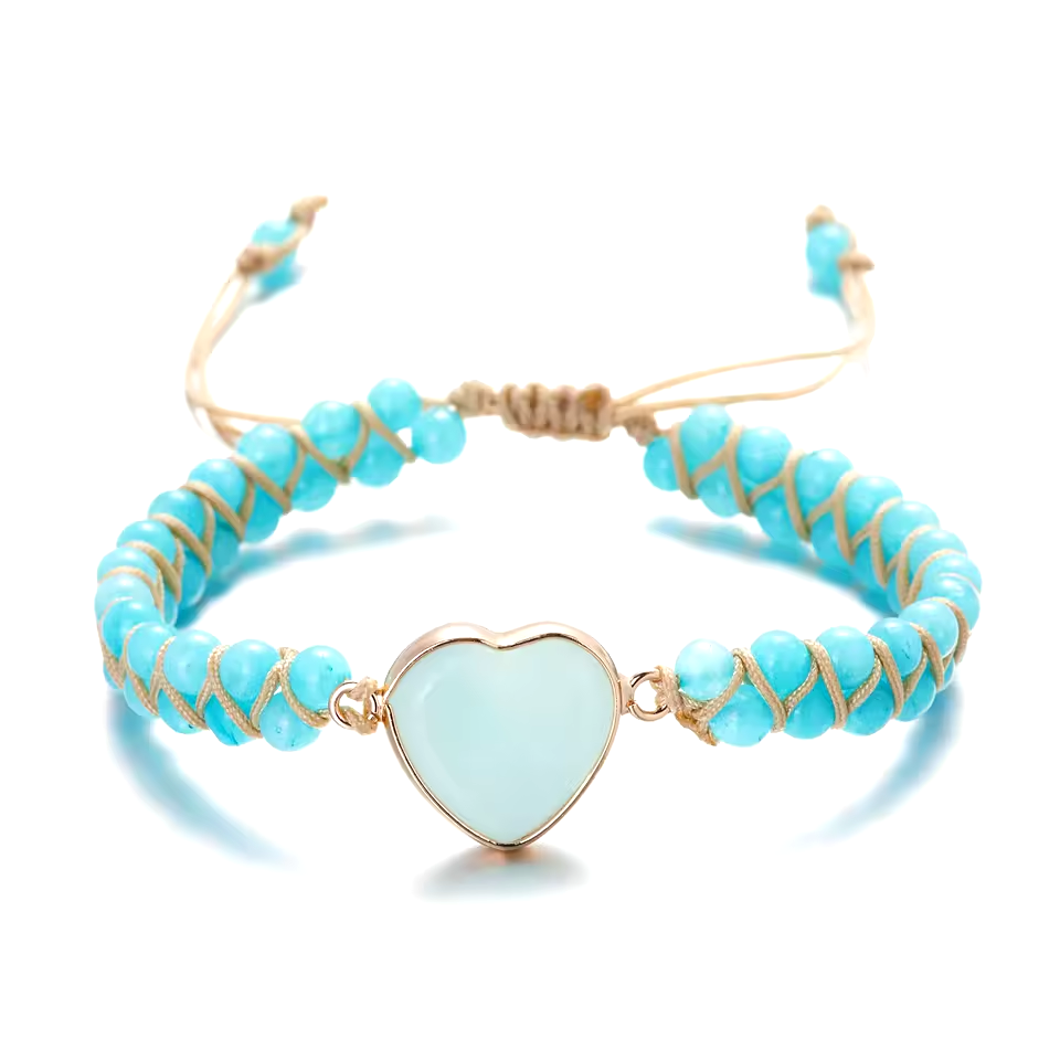 Love Heart Opal Charm Bracelets