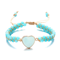 Thumbnail for Love Heart Opal Charm Bracelets