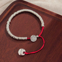 Thumbnail for Lucky Red Rope Prosperity Bracelet with Wealth Lu Charm