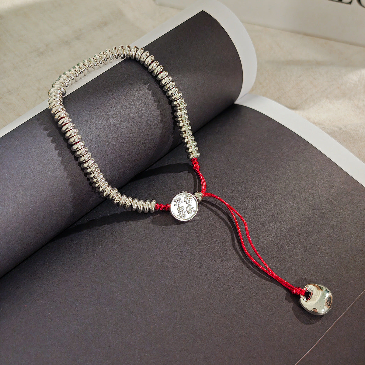 Lucky Red Rope Prosperity Bracelet with Wealth Lu Charm