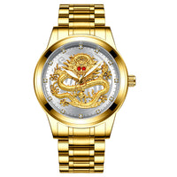 Thumbnail for Luxury 3D Engaged Gold Dragon Spirit Watch