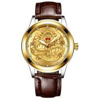 Thumbnail for Luxury 3D Engaged Gold Dragon Spirit Watch