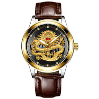 Thumbnail for Luxury 3D Engaged Gold Dragon Spirit Watch