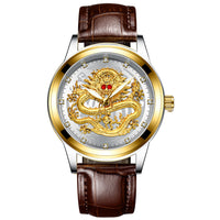 Thumbnail for Luxury 3D Engaged Gold Dragon Spirit Watch