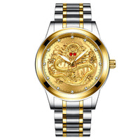 Thumbnail for Luxury 3D Engaged Gold Dragon Spirit Watch