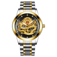 Thumbnail for Luxury 3D Engaged Gold Dragon Spirit Watch