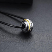 Thumbnail for Men's Titanium Steel ROTATING  Tibetan Om Mani Padme Hum Mantra  Necklace