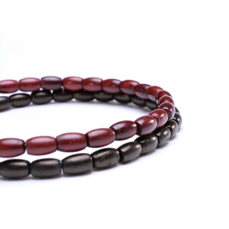 Ethnic Tibetan Wood 'SIMPLY SPIRITUAL' Beads -2 pc Bracelet Set