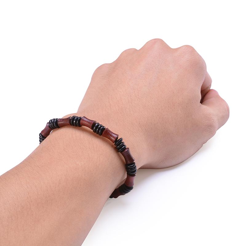 Natural Wooden Bamboo Meditation Bracelet