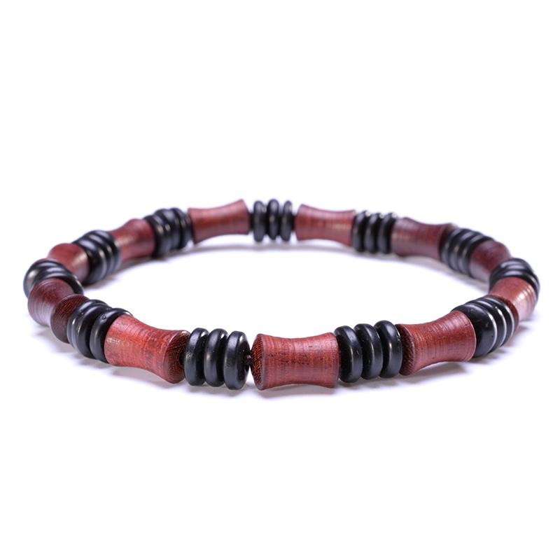 Natural Wooden Bamboo Meditation Bracelet