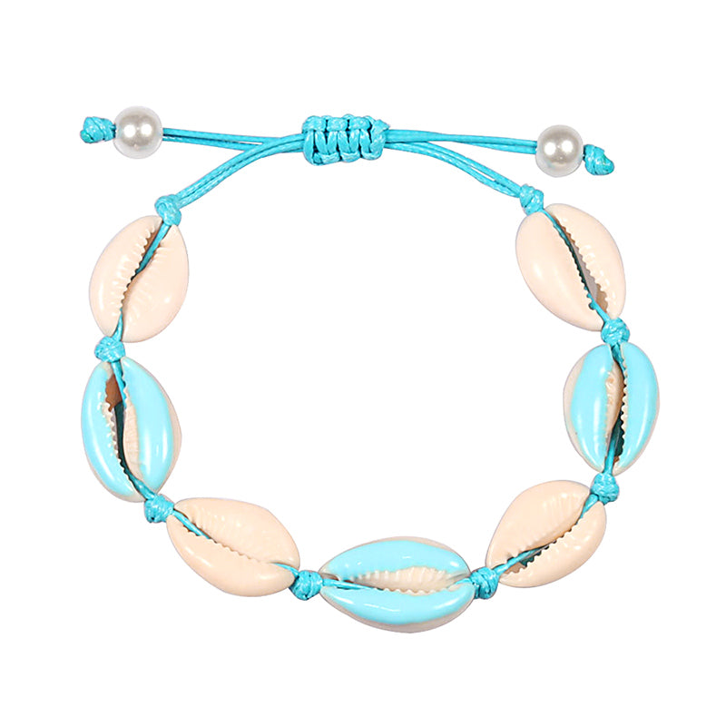 SUMMER BRIGHT & COLORFUL  Cowry Shell Style BOHO Rope Bracelets
