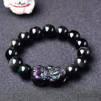 Thumbnail for Black Obsidian Pi Yao Wealth & Protection Bracelet