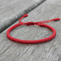 Thumbnail for Tibetan Buddhist Tied Lucky Knot Bracelet